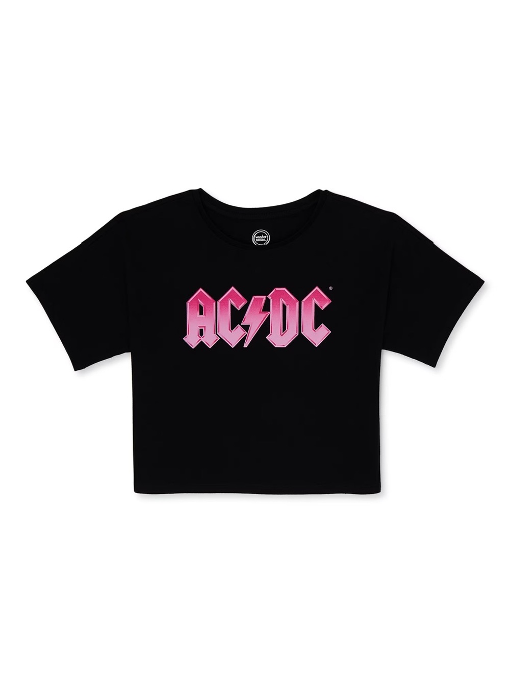 Wonder Nation AC/DC Black Tee T-shirt - kids size 10-12